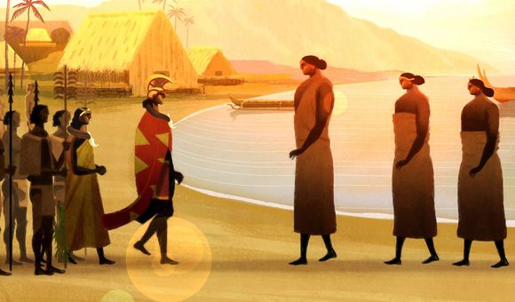 Filmmaker and Director Hinaleimoana Wong-Kalu will talk about the role of storytelling in her film “Kapaemahu” in a panel discussion presented by the Mother Tongue Film Festival on May 14. (Still from “Kapaemahu,” courtesy of Hinaleimoana Wong-Kalu) 