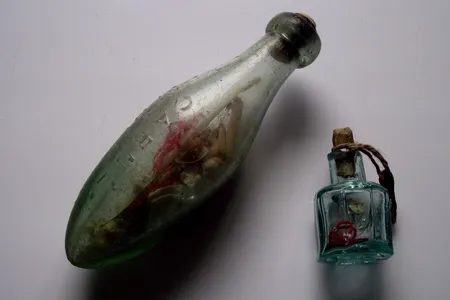 Contractors found a witch bottle similar to the one pictured here while demolishing a former inn's chimney.