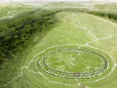 An artistic interpretation of what Flagstones might have looked like shortly after it was constructed