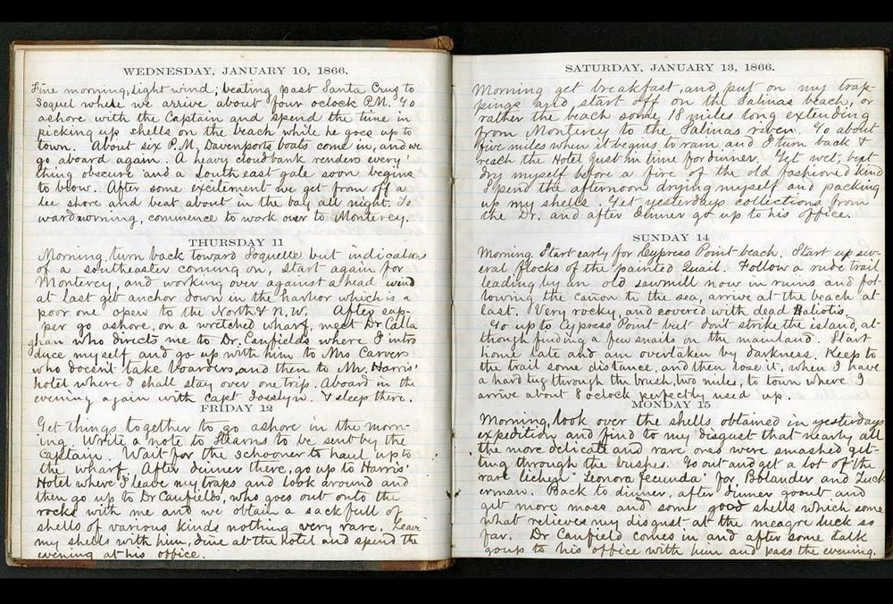 William Dall Diary Page