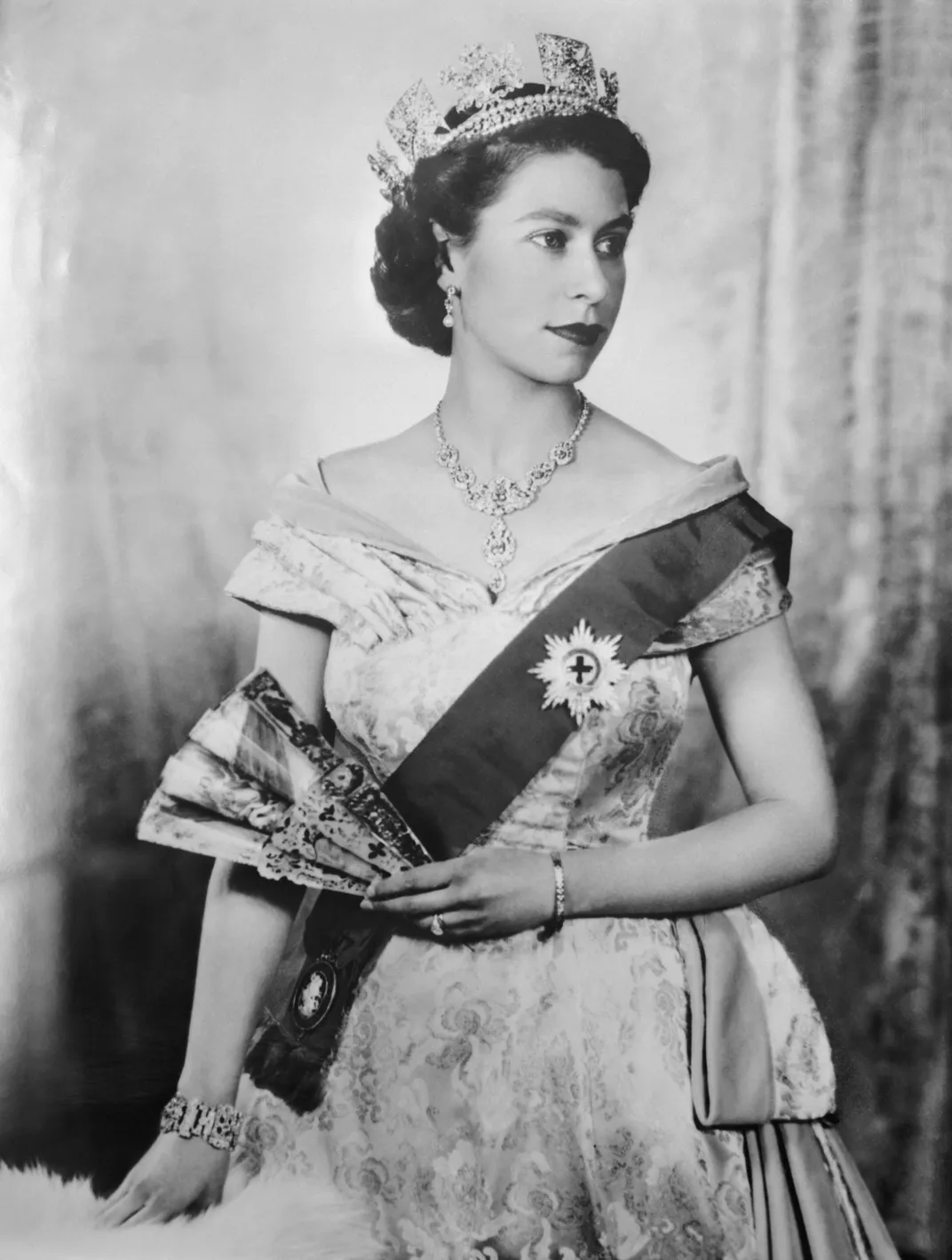 Portrét mladé Alžběty II