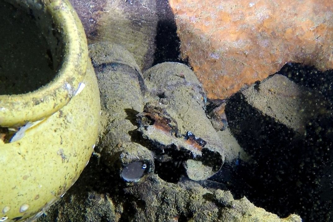 A pair of binoculars recovered from the Britannic in May