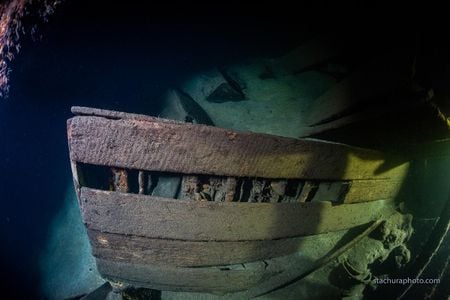 Researchers say the sunken ship may hold panels from Russia's famed Amber Room, which went missing during World War II.