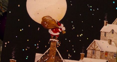 If you don't want to show an misformed Moon on a Christmas card, a full moon is a safe option