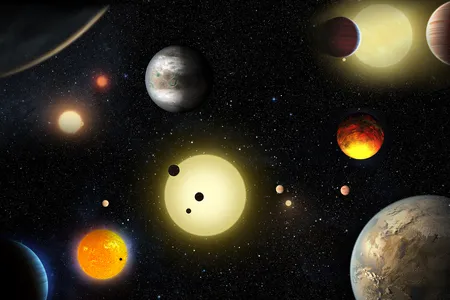 An artist's depiction of Kepler's latest planetary find.