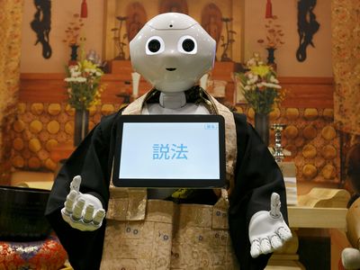 SoftBank's humanoid robot "Pepper" can lead funerals.