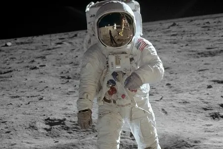 Edwin “Buzz” Aldrin on the moon