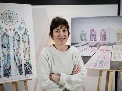 French artist Claire Tabouret has just won a national competition to create new stained glass windows for Notre-Dame in Paris.