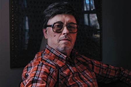 The spycatcher in the disguise he wore when he 
testified in court