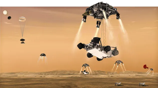 mars rover landing