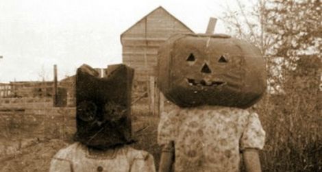 Pumpkinhead and cat(?), date unknown