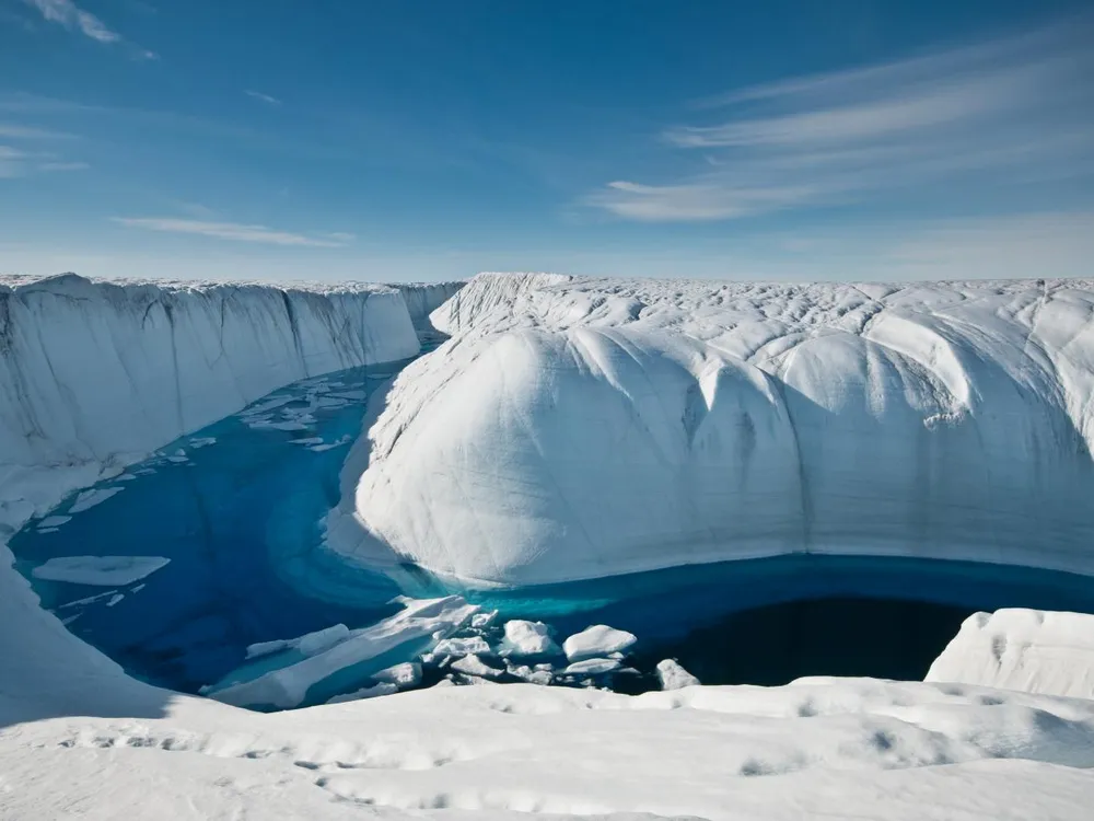 Greenland ice sheet melting