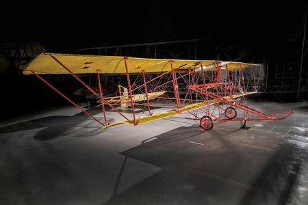 Baldwin painted each of his half-dozen “Red Devil” pusher biplanes a bright scarlet, though some claim their demonic moniker was awarded after an airfield mishap moved the designer to a memorable flight of profanity.