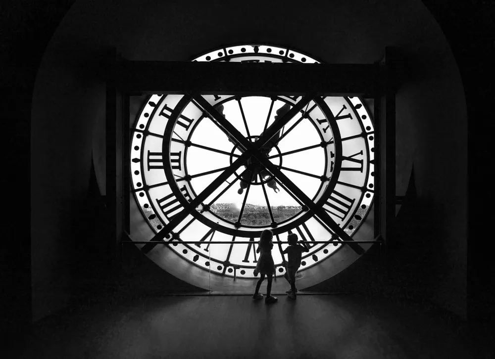 The clock at the Musée d'Orsay (Paris) is a vestige of the time when this museum was a railway station. Opened in 1900 for the Universal Exhibition, the station was transformed into a museum in 1986, and now houses one of the richest collections of Impressionist art in the world.