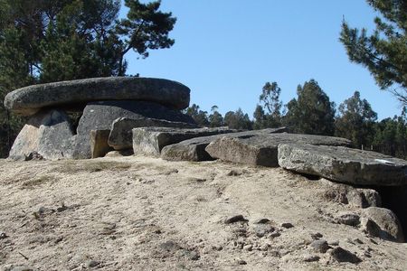 Photograph of the megalithic cluster of Carregal do Sal, one of the passage graves in Portugal that may have doubled as an ancient telescope.