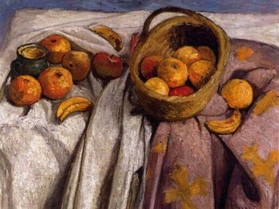 Artists like Paula Modersohn-Becker sought to incorporate exotic elements into their art in Germany's colonial era, such as the bananas shown in this 1905 painting