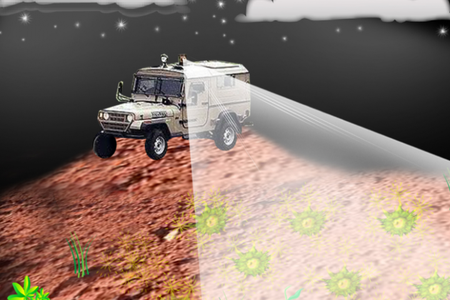 Researchers can remotely detect buried land mines using a bacterial sensor and a laser-based scanning system.