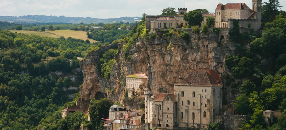  The medieval village of Rocamadour, a World Heritage site 