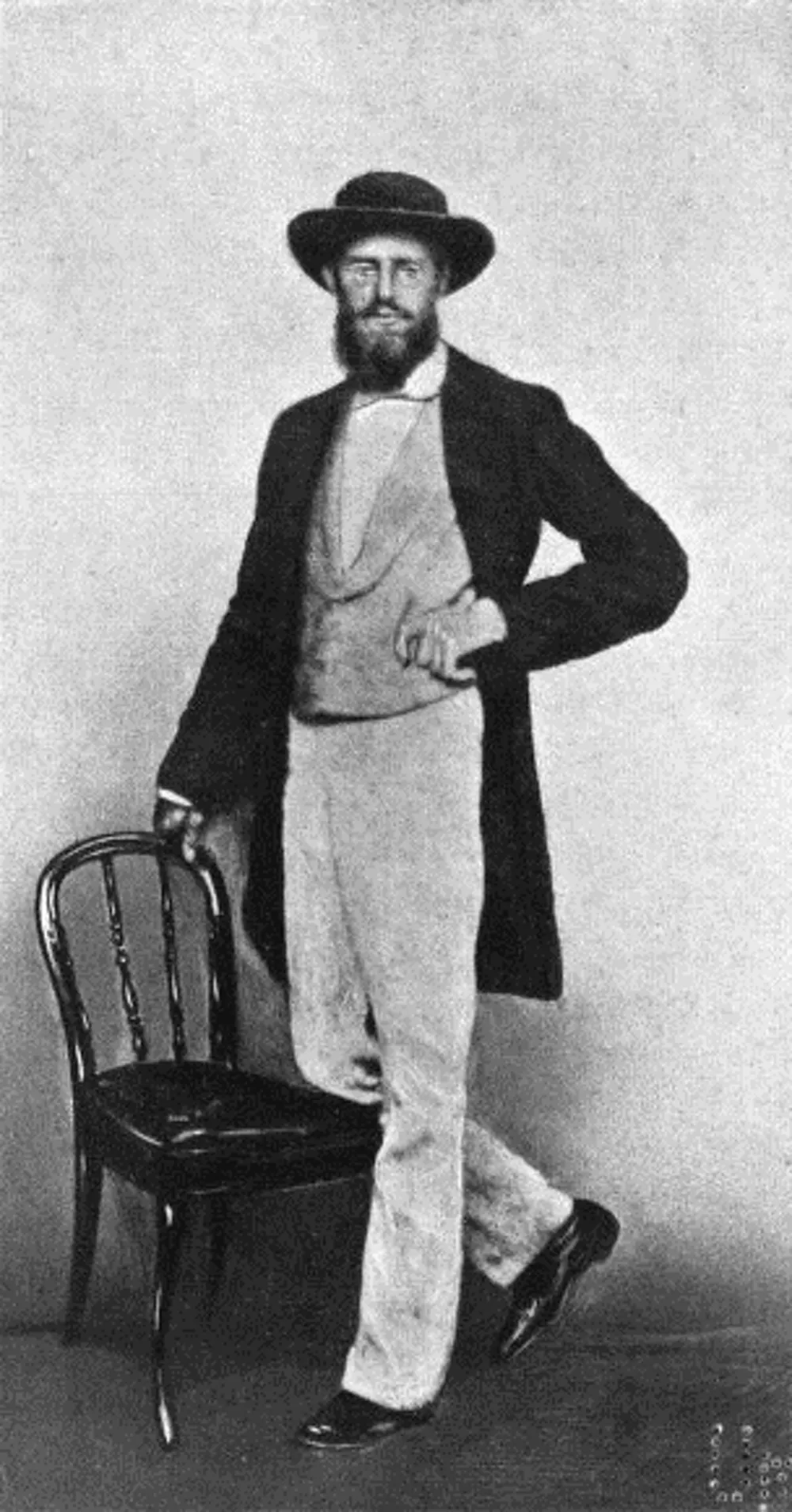 Portrait of Alfred Russel Wallace taken in Singapore in 1862.