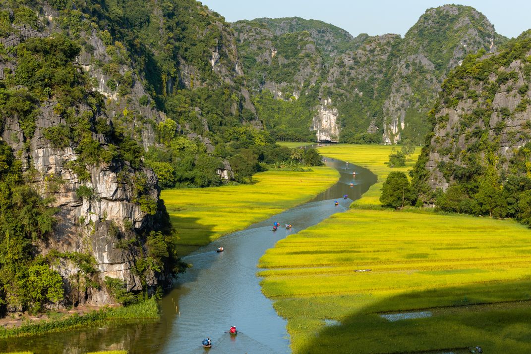 Karst hills and rice fields of Ninh Binh