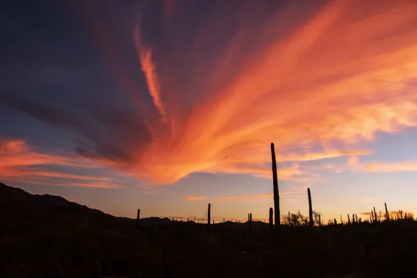 Unusual sunset clouds thumbnail