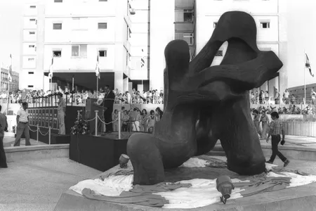 A memorial ceremony held in 1974 in Tel Aviv, where a tribute to the victims of the Munich massacre was unveiled.