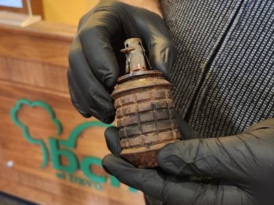 Experts determined that the Japanese hand grenade was inactive.