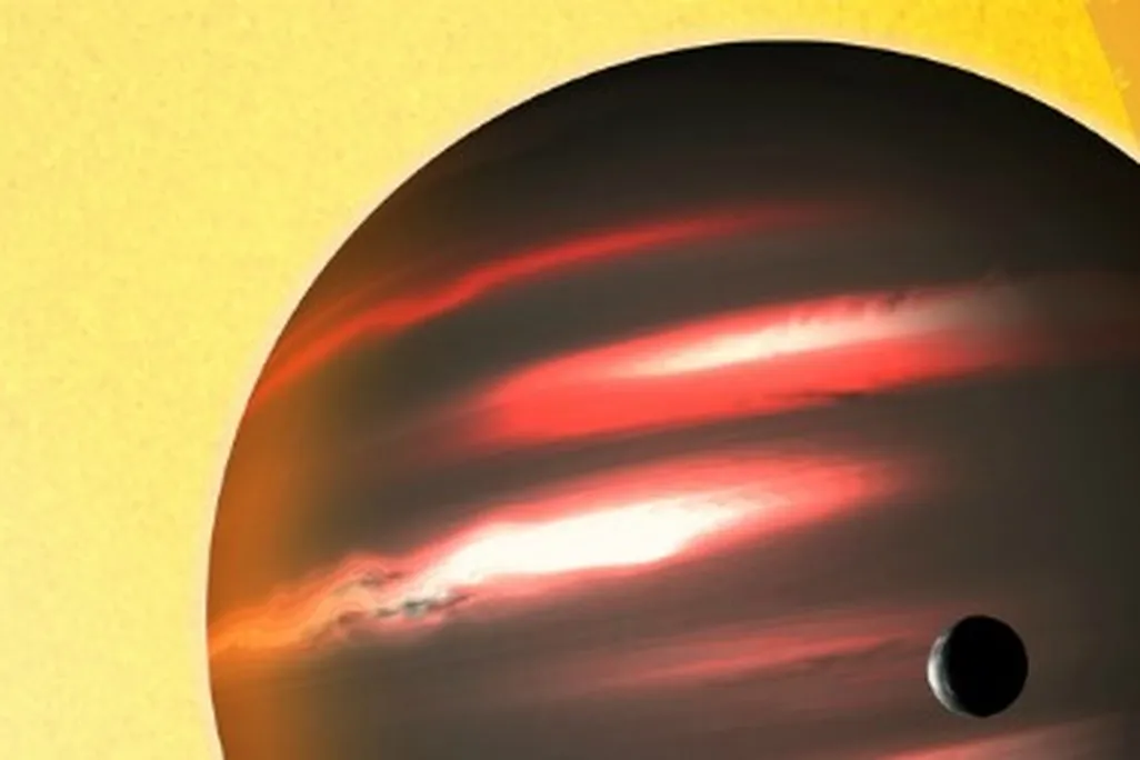 An artist's concept of what planet TrES-2b might look like
