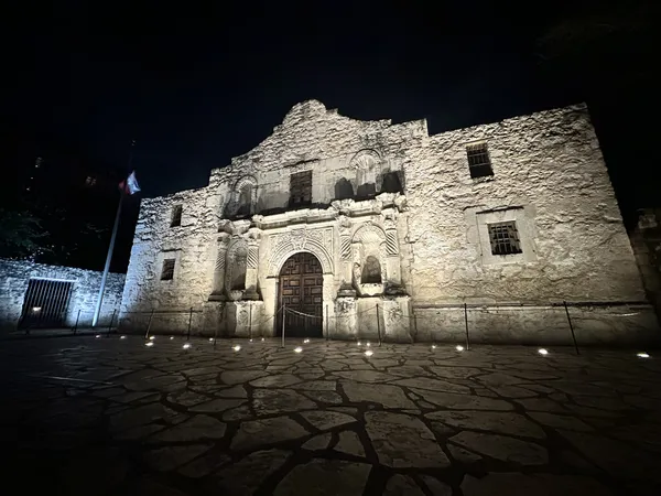 The Alamo on a dark stormy October night. thumbnail