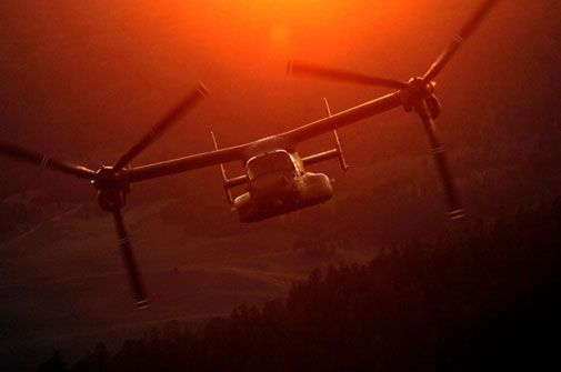 The V-22 will enter combat service later this year.