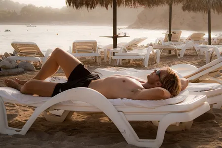 Being on the beach helps too. 