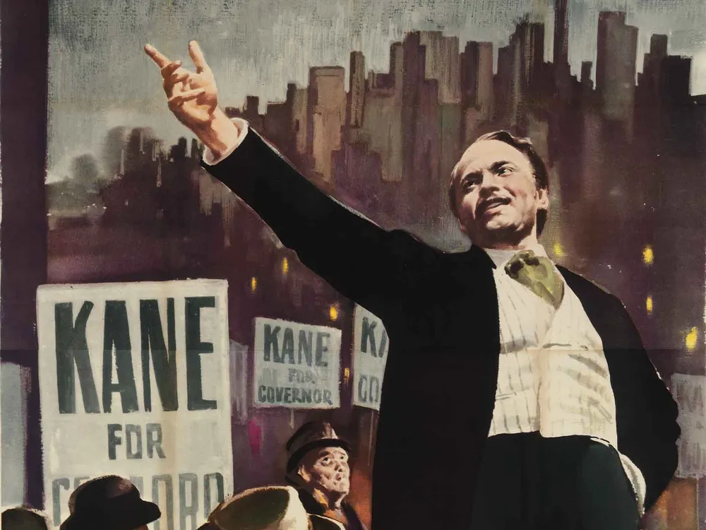 Detail of Italian poster, Kane for Governor
