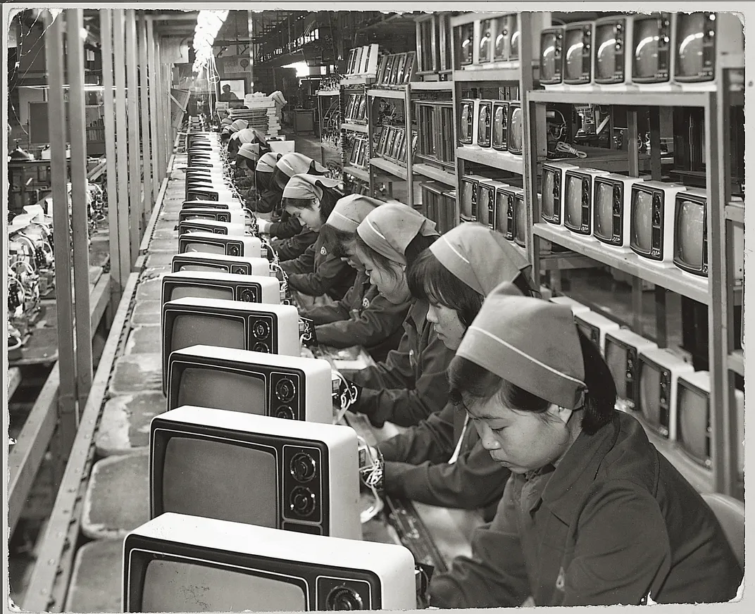 Samsung Electronics’ TV production line