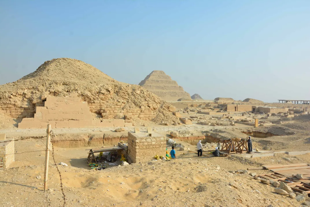 Egyptian excavation site at Saqqara