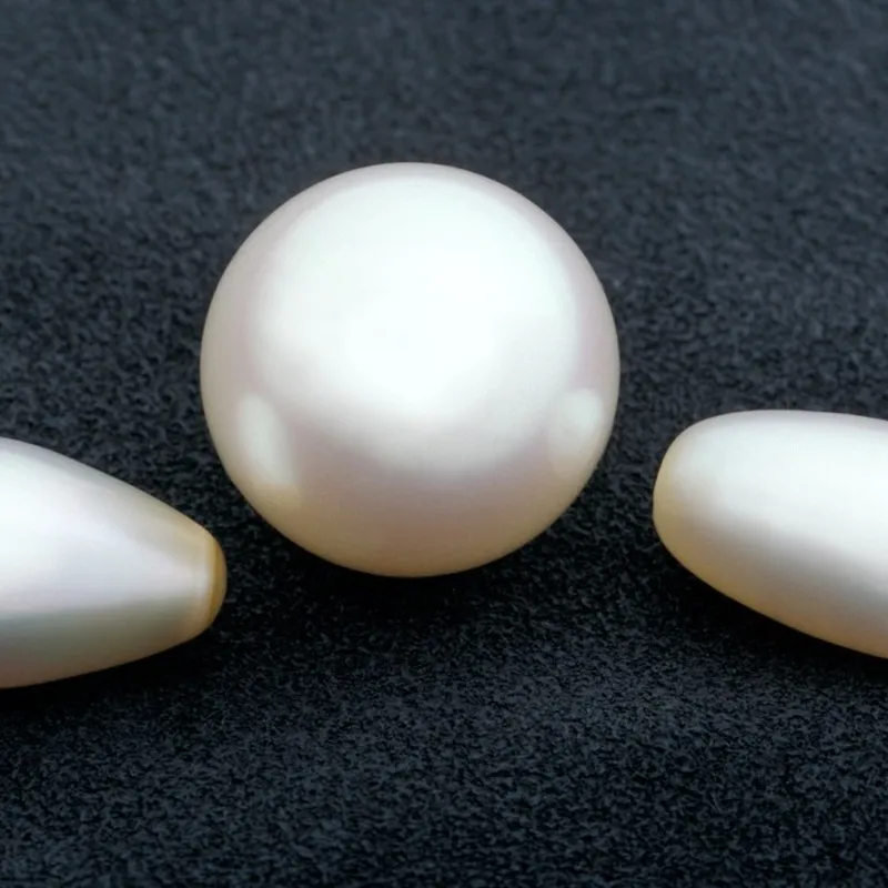 Pearl White, Black And Pure White Flat Back Half Pearls