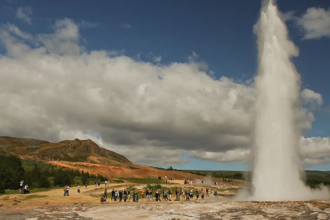The Great Geysir at Thingvellir National Park