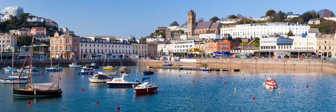 Central harbor of Torquay