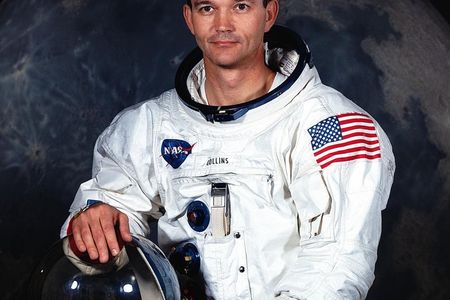 Michael Collins' NASA astronaut portrait.