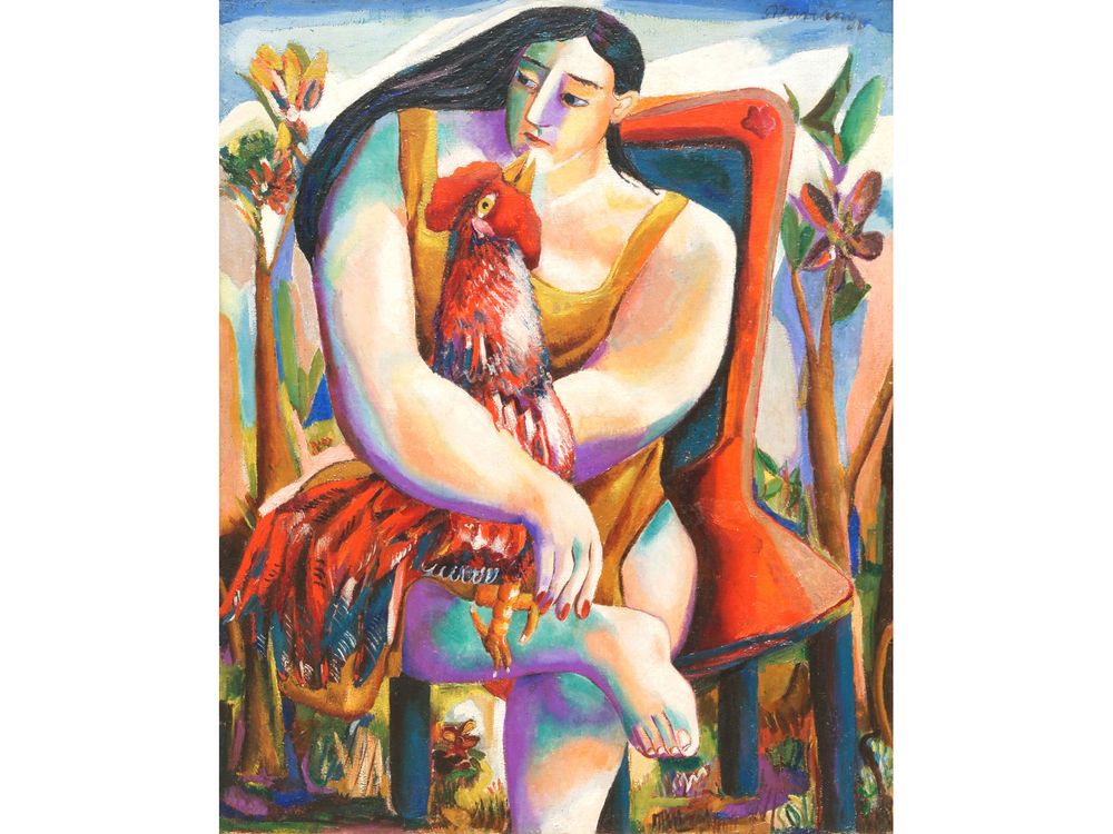 Mujer con gallo (Woman With Rooster), 1941.