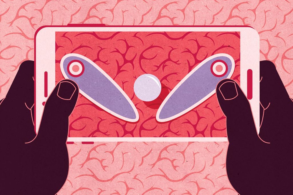 Pinball mobile app illustration