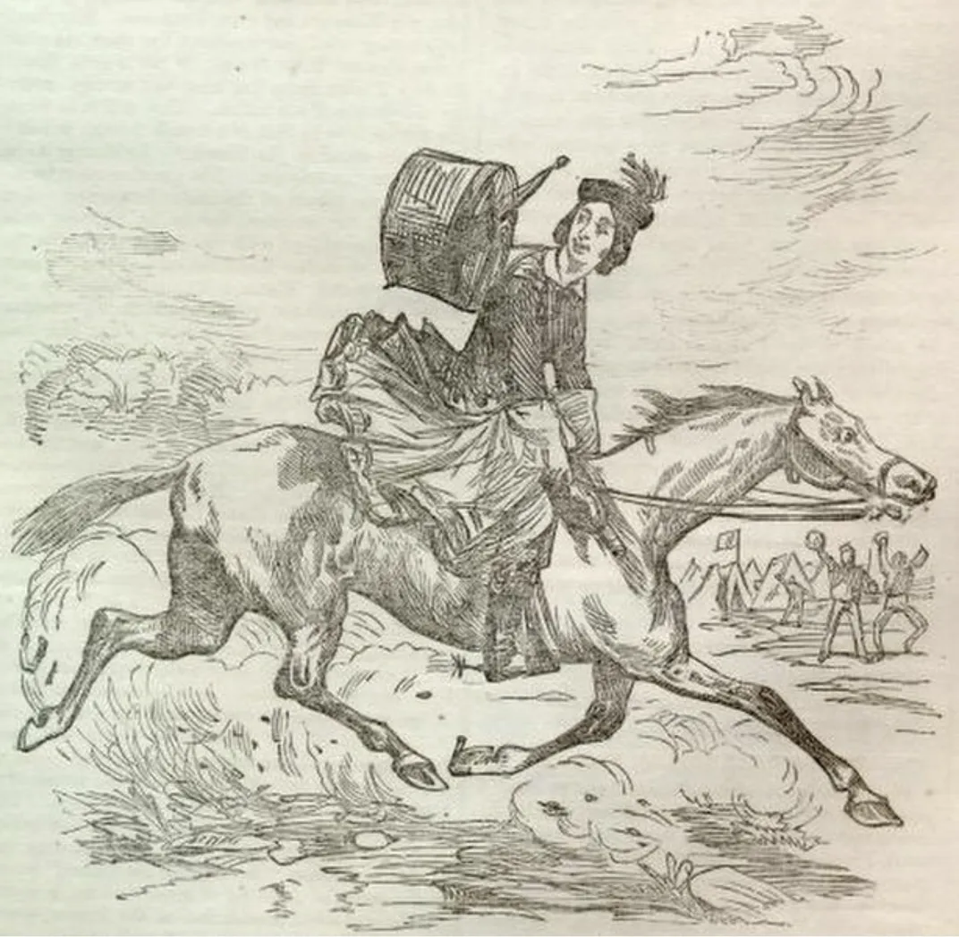 An 1863 illustration of Agent 355 published in Harper's Weekly