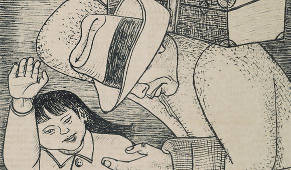 Detail of page 3 of Trek Vol. 1, no. 2, 1943 February. Esther McCoy papers 1876-1990, Archives of American Art, Smithsonian Institution.