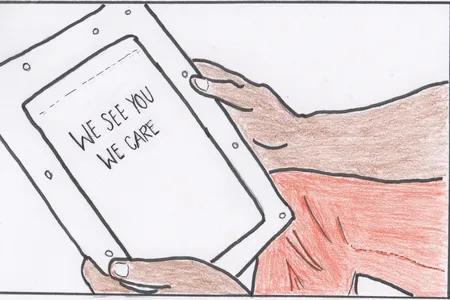 The Anacostia Community Museum was able to serve incarcerated audiences through use of newly issued tablets at the D.C. Jail. (Anacostia Community Museum)