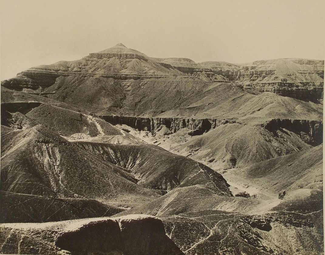 A 1922 photograph of the Valley of the Kings