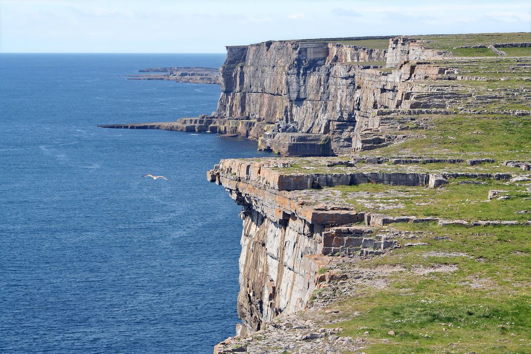 Dramatic 300 foot cliffs on the Atlantic coast, Inishmore