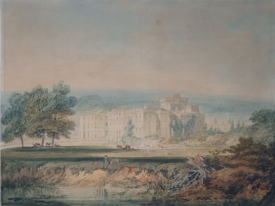 J.M.W. Turner created the sketch of Hampton Court Castle around&nbsp;1796.