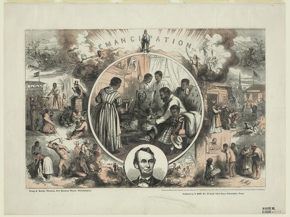 Emancipation proclamation illustration