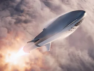 SpaceX released an updated rendering of the Big Falcon Rocket launching into the solar system