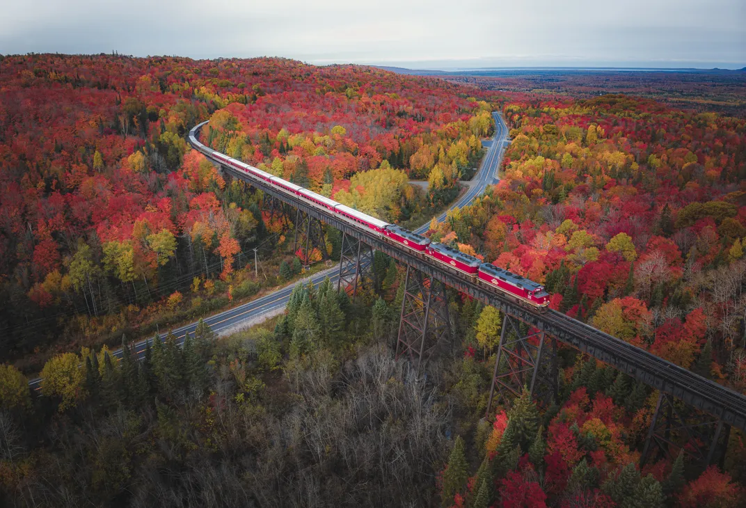 7 - The Agawa Canyon Tour Train truly comes alive in fall, when breathtaking views of rich red, orange and yellow flora beautify the landscape.