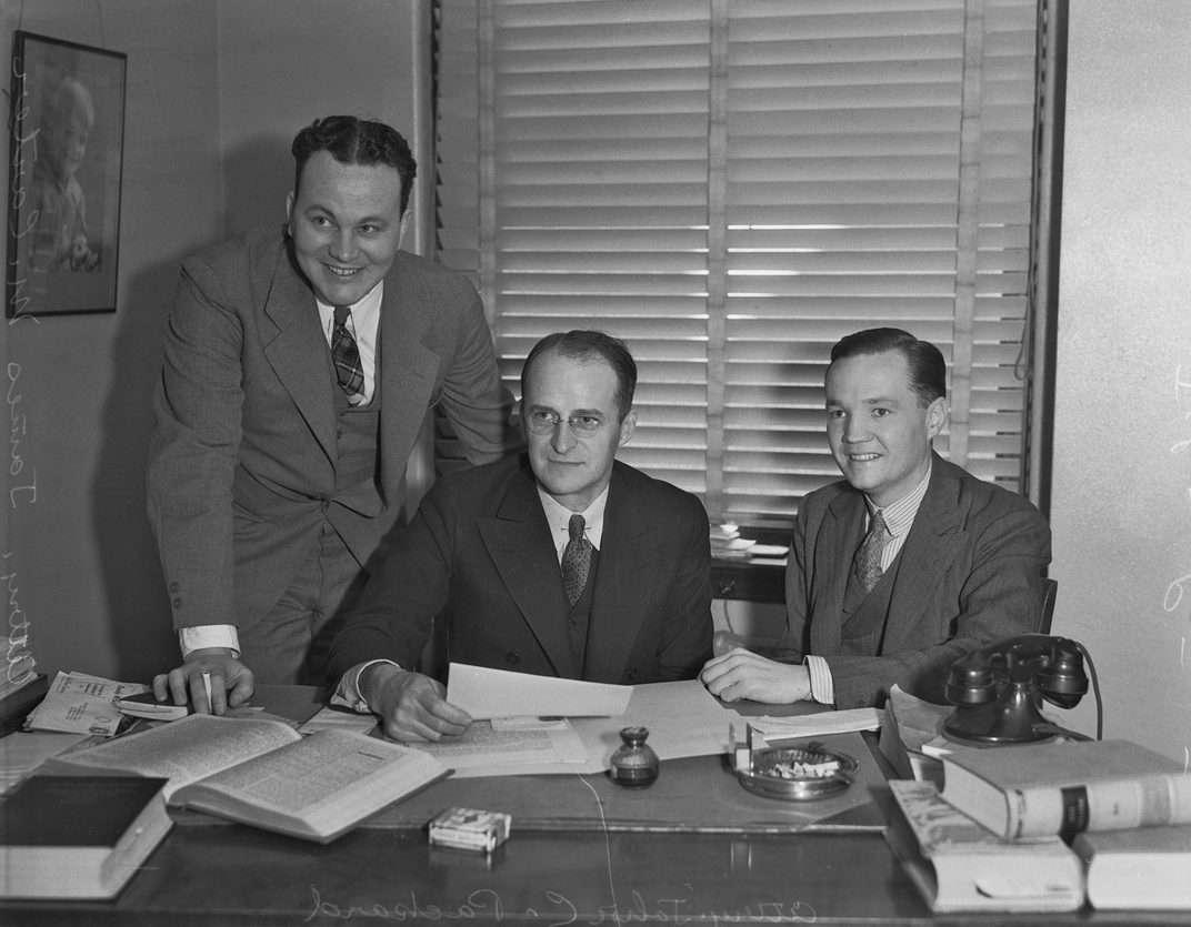 John Langan (right) with his lawyers